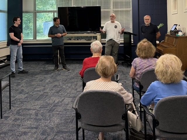 Karl Ring performing with Morristown Improv